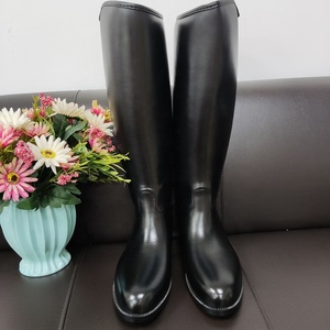 Bottes d'équitation Horshi Legend noires imperméables, bottes d'équitation équestres - Product Image 1