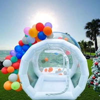 Tente à bulles gonflable 3m 4m 5m avec souffleur à canal, tente à bulles gonflable en PVC, globe transparent, dôme igloo transparent