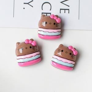 Black Skin Rose Red Cat Bone Burger Apple Resin Charm para DIY <span class=keywords><strong>Junk</strong></span> Cases Pinzas para el cabello Zapato Flores Decoraciones Día de San Valentín - Product Image 4