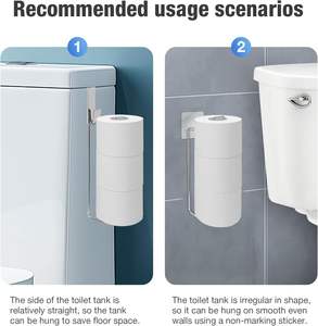 Porte-<span class=keywords><strong>papier</strong></span> <span class=keywords><strong>toilette</strong></span> en or de haute qualité, nickel brossé, pour 3 rouleaux de <span class=keywords><strong>papier</strong></span> <span class=keywords><strong>toilette</strong></span>, rangement pour <span class=keywords><strong>papier</strong></span> <span class=keywords><strong>toilette</strong></span> de salle de bain, montage <span class=keywords><strong>mural</strong></span> au-dessus du réservoir - Product Image 5