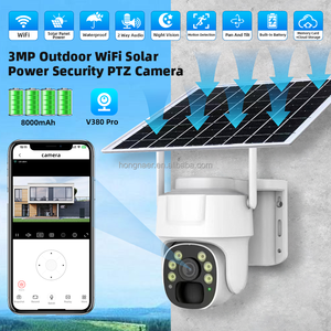 Hongnaer năng lượng mặt trời Powered 4 gam wifi không dây PTZ CCTV IP Camera giám sát V380 Pro ngoài trời an ninh wifi 4 gam Sim Thẻ năng lượng mặt trời máy ảnh - Product Image 3