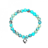 Bracelet unisexe en pierre de Shoushan rose et blanc zébré de 8 mm, imitation perle, cristal, obsidienne, cadeau idéal