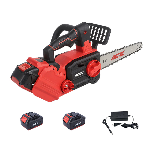 Brushless Cordless Electric Tool Chainsaw Kit - Lightweight Rechargeable Wood Cutter for Pruning & Logging (3.4HP)