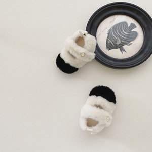 Zapatos de Invierno para Bebés, Forrados de Felpa, Elegantes, con Suela Suave, Antideslizantes, Casuales y Planos para Niñas - Product Image 1