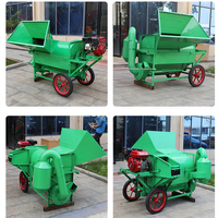 Vente directe usine : Petite machine à battre les céréales domestique, à double rouleau, pour riz, blé, soja, colza, maïs, sorgho