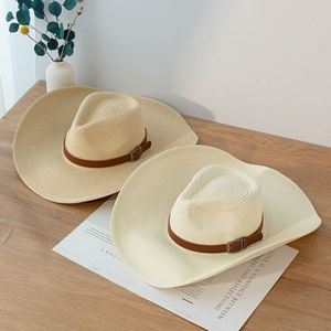 Venta al por mayor Sombrero de verano mexicano Beach100 % sombreros de paja de ala ancha de papel sombreros de vaquero de paja para hombres - Product Image 2