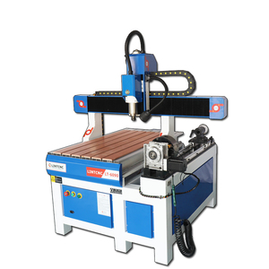6090เครื่องกัด <span class=keywords><strong>CNC</strong></span> แบบ4แกนเครื่องกัด <span class=keywords><strong>CNC</strong></span> แบบ/เราเตอร์ <span class=keywords><strong>CNC</strong></span> ไม้อะคริลิคหินโลหะอลูมิเนียมพร้อมแกนหมุนที่ด้านข้าง - Product Image 2