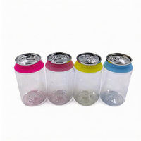 Bonbons en forme de canette de cola PET, bonbons en forme de canette de soda, bonbons gélifiés en plastique, 3,5 g, 7 g, emballage couleur unie, canette de soda avec couvercles