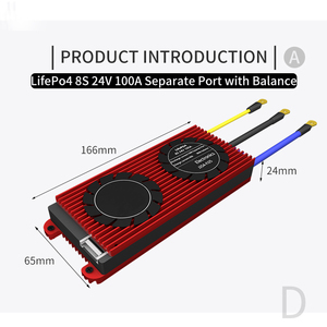 BMS de batterie LiFePO4 étanche 4S 8S 12V 24V 100A 200A 300A pour système de stockage d'énergie solaire domestique avec port commun - Product Image 3