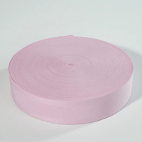 Bande élastique Aoya de 3,5 cm de large en nylon et élasthanne, couleur unie, confortable, douce pour la peau, couleurs macaron, pour vêtements