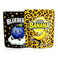 Sachet Mylar personnalisé 10cmx15cm, petit format 3.5g, pochette verticale avec logo imprimé, thermoscellable, pour épices, herbes et mini-aliments
