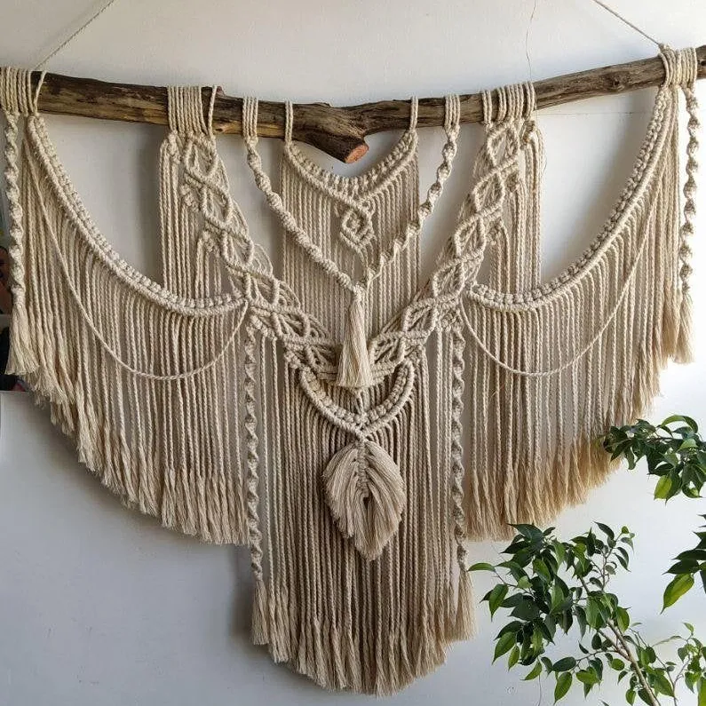 Woven Boho Macrame Hand Home Decor Living Room Big Size Wall Hanging Tapestry