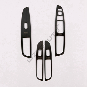 WZXD Cache-interrupteur de lève-vitre électrique en acier noir, garniture de levier de vitesse, accessoires 2016 pour I10 - Product Image 5