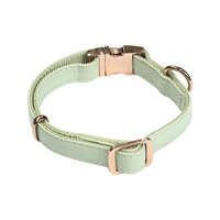 Collar de Perro Personalizado con Hebilla de Seguridad, Nailon Resistente y Cuero PU Suave, Grabado de Nombre Personalizado, Herrajes Multicolores