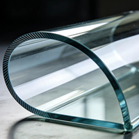 Verre trempé courbé sur mesure pour mur-rideau de bâtiment, haute résistance, creux/solide, décoration industrielle, garantie 5 ans