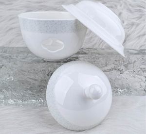 Juego de Vajilla de Porcelana China Antigua de Horno Guan con Esmalte Craquelado, Platos y Cuencos de Cerámica Oriental - Product Image 4