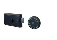 Serrure de porte intelligente avec poignée, empreinte digitale, clé et mot de passe pour maison et appartement
