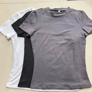 <span class=keywords><strong>Camisetas</strong></span> de Verano <span class=keywords><strong>para</strong></span> <span class=keywords><strong>Mujer</strong></span>, Corte Ajustado, con Logotipo Personalizado Bordado, Tejido Ecológico, Cuello Redondo, Estampado Gráfico, Algodón - Product Image 6
