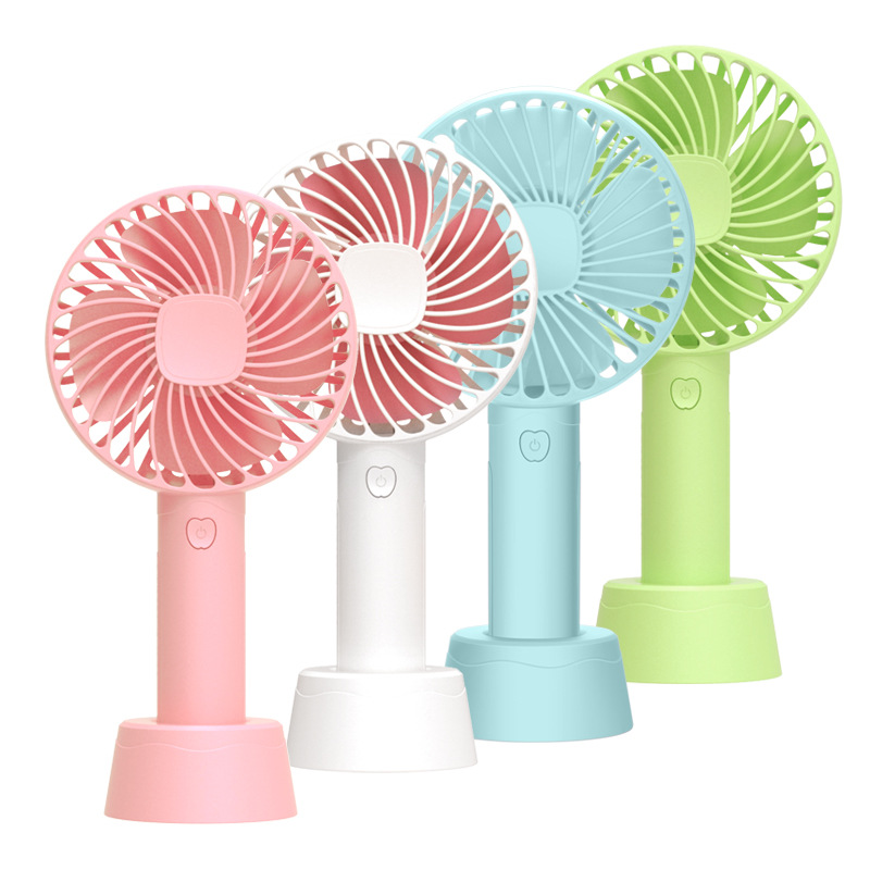 Mini Draagbare Handfan Cool Kleine Usb Oplaadbare Bureauventilator Met Ingebouwde Batterij