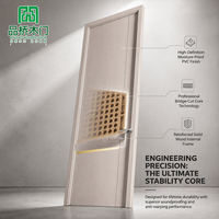 Porte d'entrée intérieure en bois de style moderne, résistante à l'humidité, personnalisation