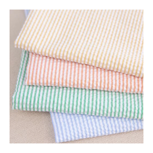 100% cotone tessuto seersucker tessuto crepe tinto in filo plaid e tessuti a righe per vestito pagliaccetto ragazze bambini e <span class=keywords><strong>camicie</strong></span> - Product Image 1