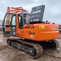 Excavatrice hydraulique d'occasion Hitachi Zx130 de 13 tonnes à prix avantageux, excavatrice compacte en bon état, excavatrice d'occasion à vendre