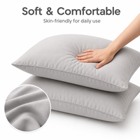 Housse de coussin en polyester brossé à fermeture enveloppe, couleur unie, pour la maison et la chambre, vente en gros, fabricant