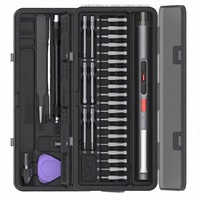 Kit d'outils de réparation électrique sans fil de précision avec batterie au lithium, lumière LED, tournevis rechargeable et jeu d'embouts pour téléphones, ordinateurs portables et appareils électroniques