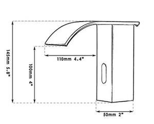 Modern Stainless Steel &amp; Brass Touchless <strong>Sensor</strong> <strong>Faucet</strong> with Ceramic Valve Single Hole Deck Mounted Bathroom Washbasin Tap - Product Image 5