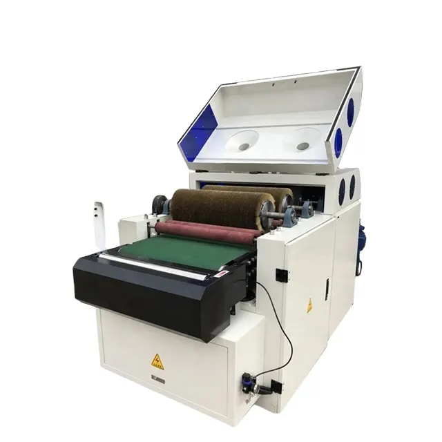 Machine de polissage de dessin de brosse métallique pour machines de panneau de Texture de placage de Grain de bois