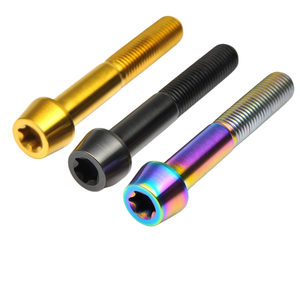 Vis en alliage de titane pour moto, vis en titane T50, vis en titane à pointe conique M10*20-80*1.25mm, accessoires pour moto - Product Image 1