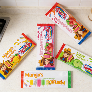 Bolsa de embalaje de tres sellos laterales de varios estilos con impresión personalizada de fábrica de China, bolsa de paletas de Material CPP para helados, pasteles de caramelo - Product Image 2