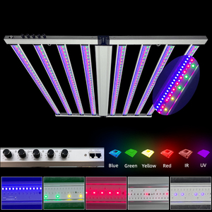 Lumière végétale horticole SAMSUNG LM301H LM281B puces cinq canaux Dim spectre complet vert bleu rouge 8 barres 800W LED élèvent des lumières - Product Image 5