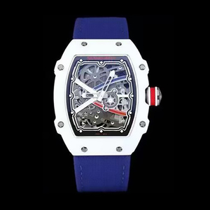 Montre mécanique pour homme GEZFEEL en fibre de carbone avec tourbillon, verre saphir, bracelet en nylon extensible, design ajouré, tendance - Product Image 3