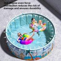 Piscine gonflable en PVC pour usage domestique, pour adultes et bébés, intérieure/extérieure, pliable, piscine parent-enfant