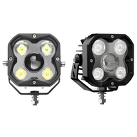 Spot fog Pod lampe de travail camion voiture pare-chocs blanc jaune double couleur tout-terrain 4x4 auxiliaire 3 pouces mini Led lumière de conduite