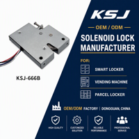 Serrure de casier intelligente KSJ KSJ-666B, serrure à solénoïde, serrure électronique pour armoire, livraison de colis, ANSI Grade 1, DC12V/24V, armoire de rangement