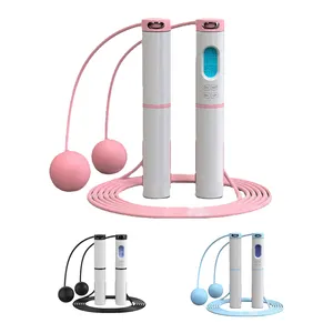 Suppliers adjustable speed count digital weight loss cordless bearing skipping smart jumping rope