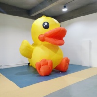 Modèle de canard gonflable géant jaune personnalisé de 10 pieds et 20 pieds avec éclairage LED à vendre, canard gonflable de Noël
