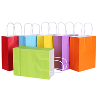Sacs de shopping en papier kraft brun et blanc imprimés sur mesure avec poignées pour la vente au détail de vêtements