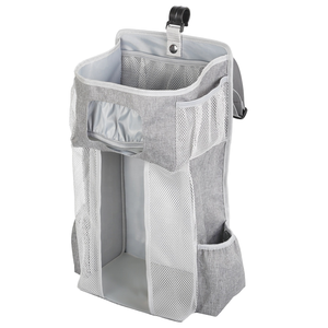 Nouvel Organisateur de Chevet pour Bébé en Tissu Oxford Résistant à l'Eau avec Panneau PP et Sac en Filet, Style Sac à Dos Suspendu - Product Image 1
