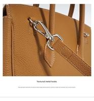 Sac fourre-tout en cuir véritable imperméable de luxe avec logo personnalisé, fermeture à glissière, pour femmes, à porter à l'épaule ou en bandoulière, pour les soirées