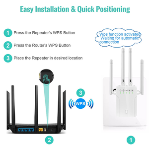1200Mbps Không Dây Wifi Repeater Wifi Extender Wifi Booster 2.4G/5G Mạng Khuếch Đại 360 ° Bảo Hiểm Đầy Đủ Tín Hiệu Cho Văn Phòng Nhỏ - Product Image 5