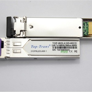 Módulo Óptico Bidireccional de Fibra Única Top-Trans 2.5G de 60KM para Comunicación Óptica - Product Image 2