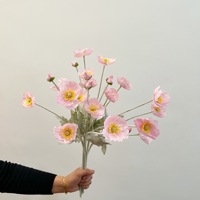 Fleur artificielle de pavot, décoration de mariage, décoration de la maison, décoration douce pour le salon, accessoires de photographie