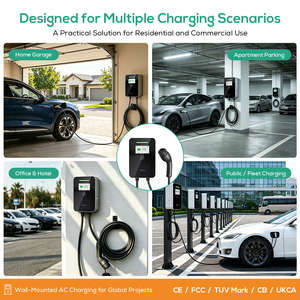 Borne de Recharge pour Voiture Électrique Ovrod 22 kW Wallbox Station de Recharge pour Véhicule Électrique 32A 22 kW Type 2 Chargeur EV - Product Image 5