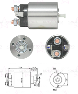Interrupteur solénoïde et relais de démarreur ZM4-699 pour voitures et véhicules lourds, pour HYUNDAI, pour <span class=keywords><strong>MITSUBISHI</strong></span>, pour <span class=keywords><strong>Colt</strong></span> - Product Image 2