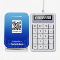 Y68 4G+WIFI Generador de Códigos QR Dinámicos, Plataforma de Escaneo con Pantalla Digital, Caja de Pago con Teclado Externo
