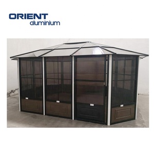 Gazebo Impermeable para Exteriores de Aluminio Moderno 10x12 4x4 3x3, Pérgolas de Jardín y Fabricante de Gazebos Metálicos de Aluminio - Product Image 2