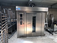 Four rotatif industriel à gaz, diesel et électrique pour boulangerie, cuisson du pain, four rotatif commercial italien à 16, 32, 64 plateaux, prix